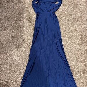 Elegant Blue Maxi Dress